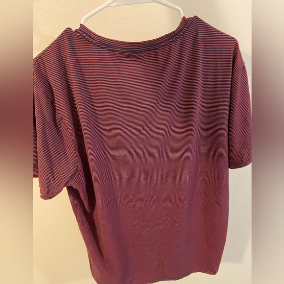 Red and blue striped performance shirt from Algo. Size L - Picture 2 of 3